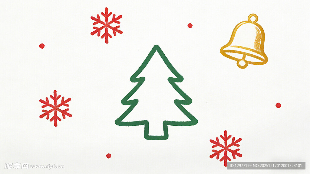 圣诞元素装饰图案