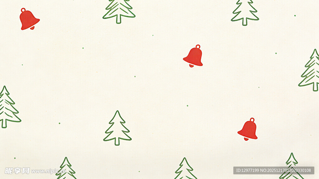 圣诞主题简约图案背景
