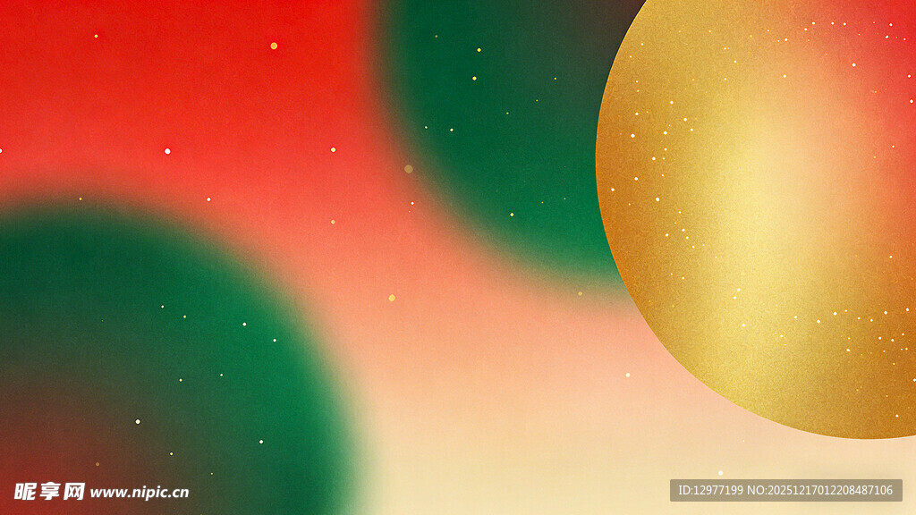 节日装饰金色圆球背景