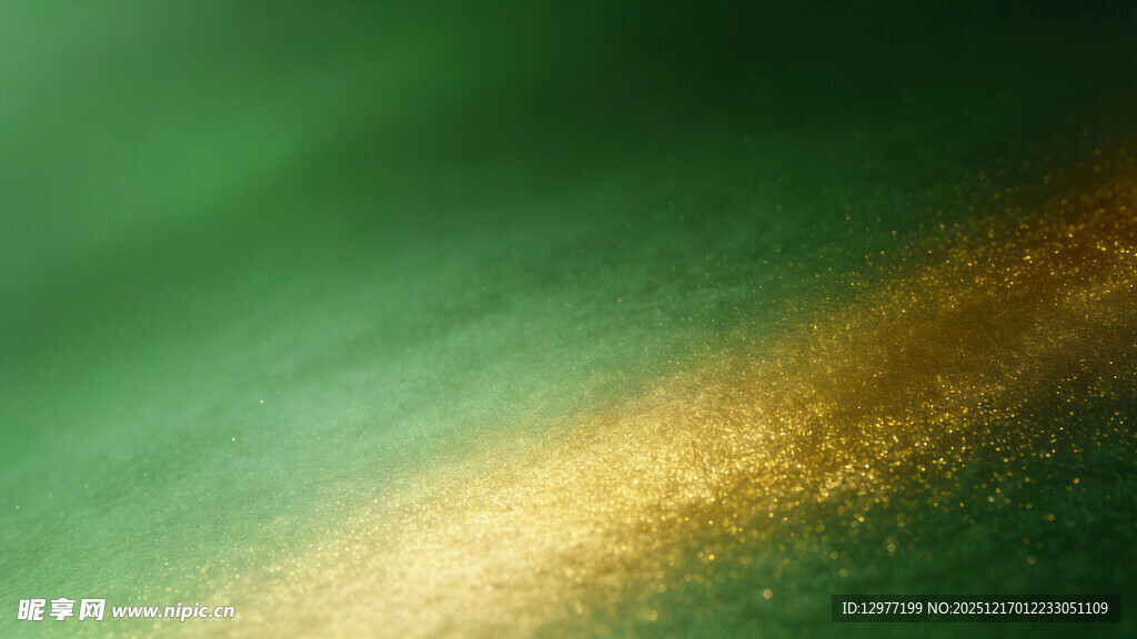 绿金渐变背景纹理图