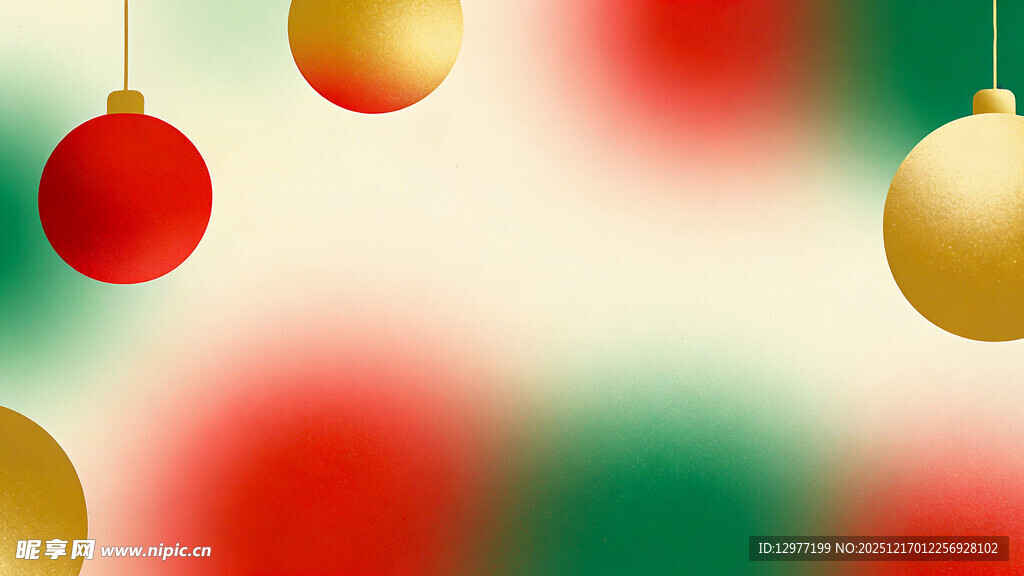 圣诞装饰球 节日氛围感