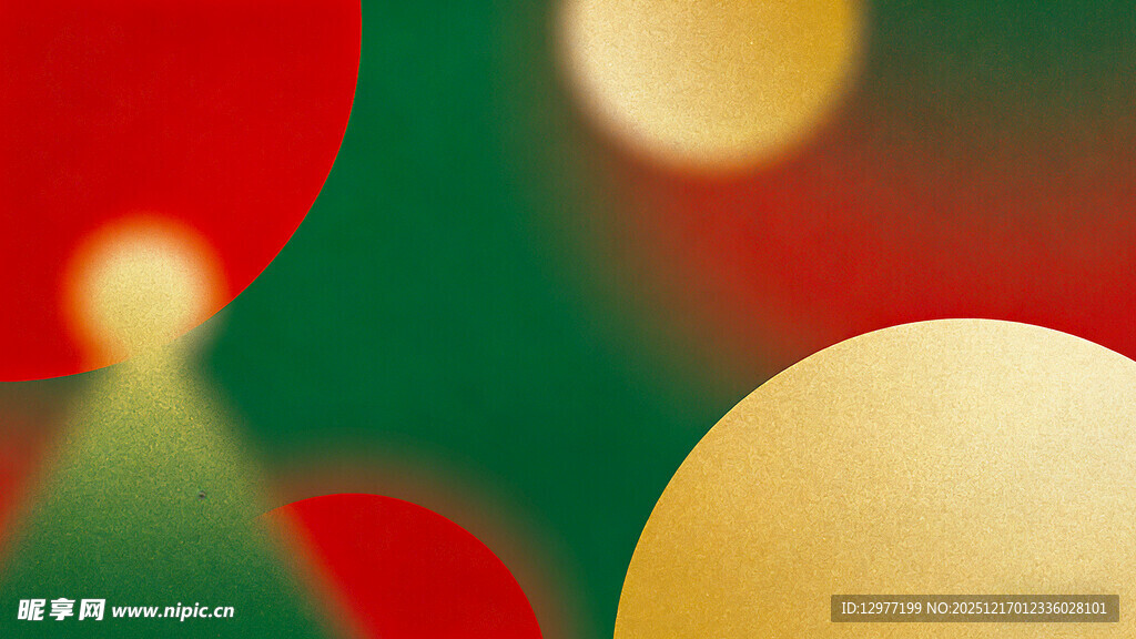 圣诞主题光斑装饰画面