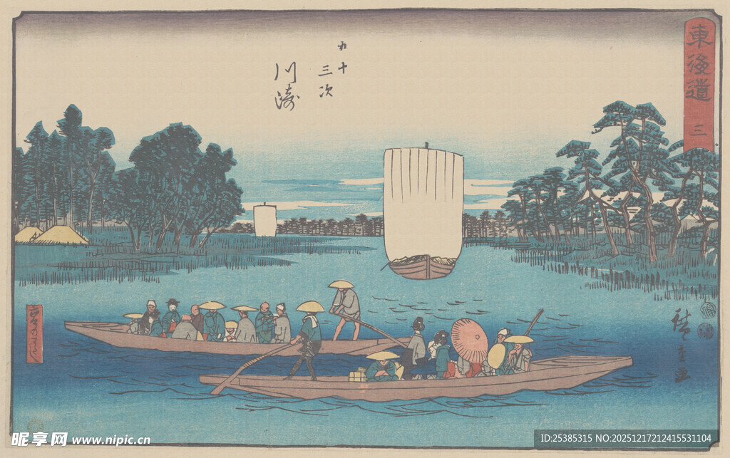 江户河畔游船景象