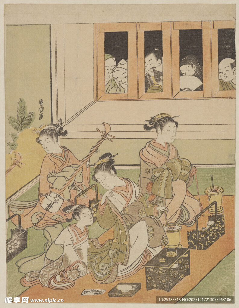 古代女子雅集图