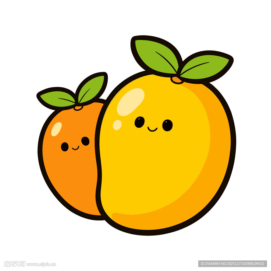 可爱卡通芒果形象