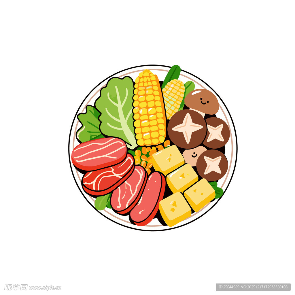 营养丰富的多彩拼盘