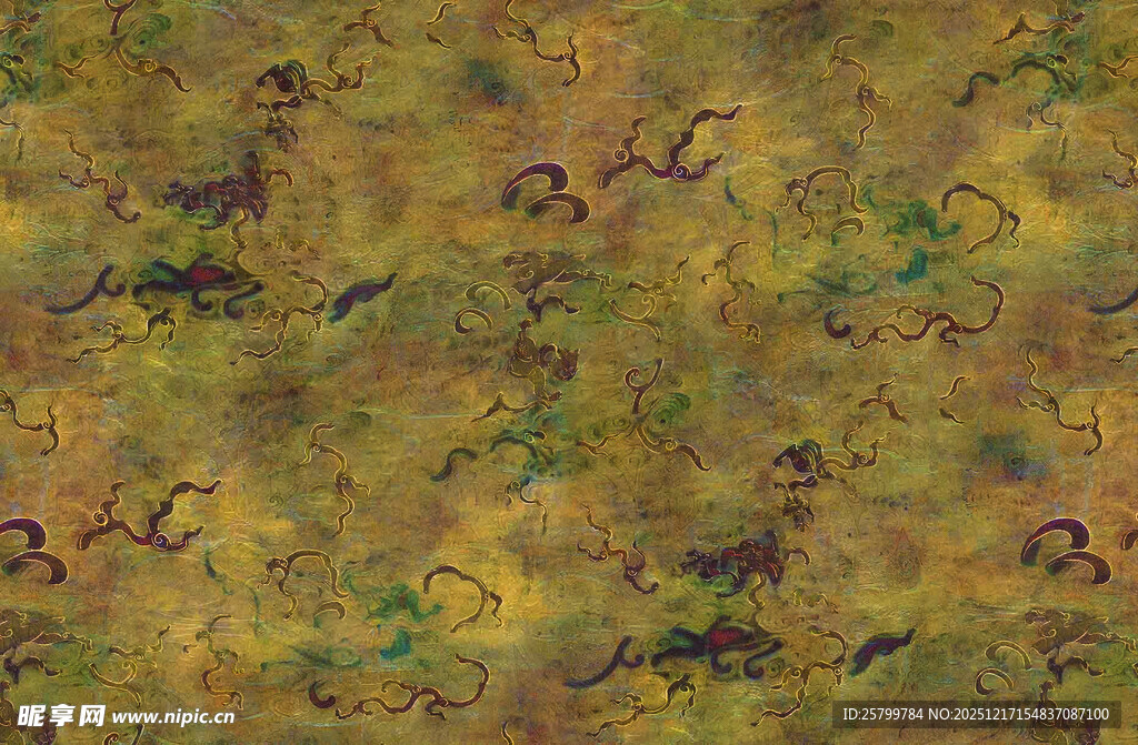 复古风多彩抽象纹理图案