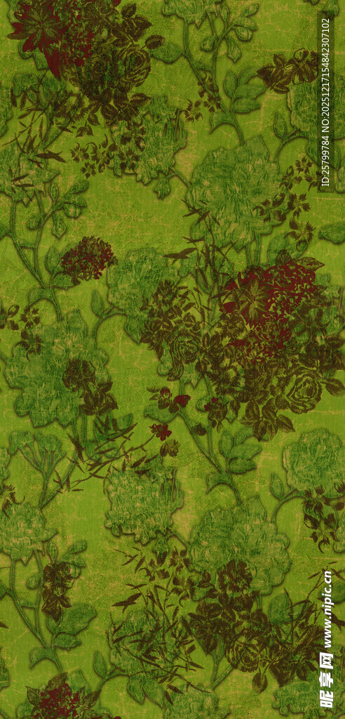 绿色植物纹理图案