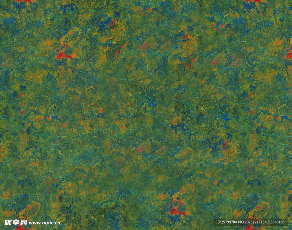 多彩植物纹理图案背景