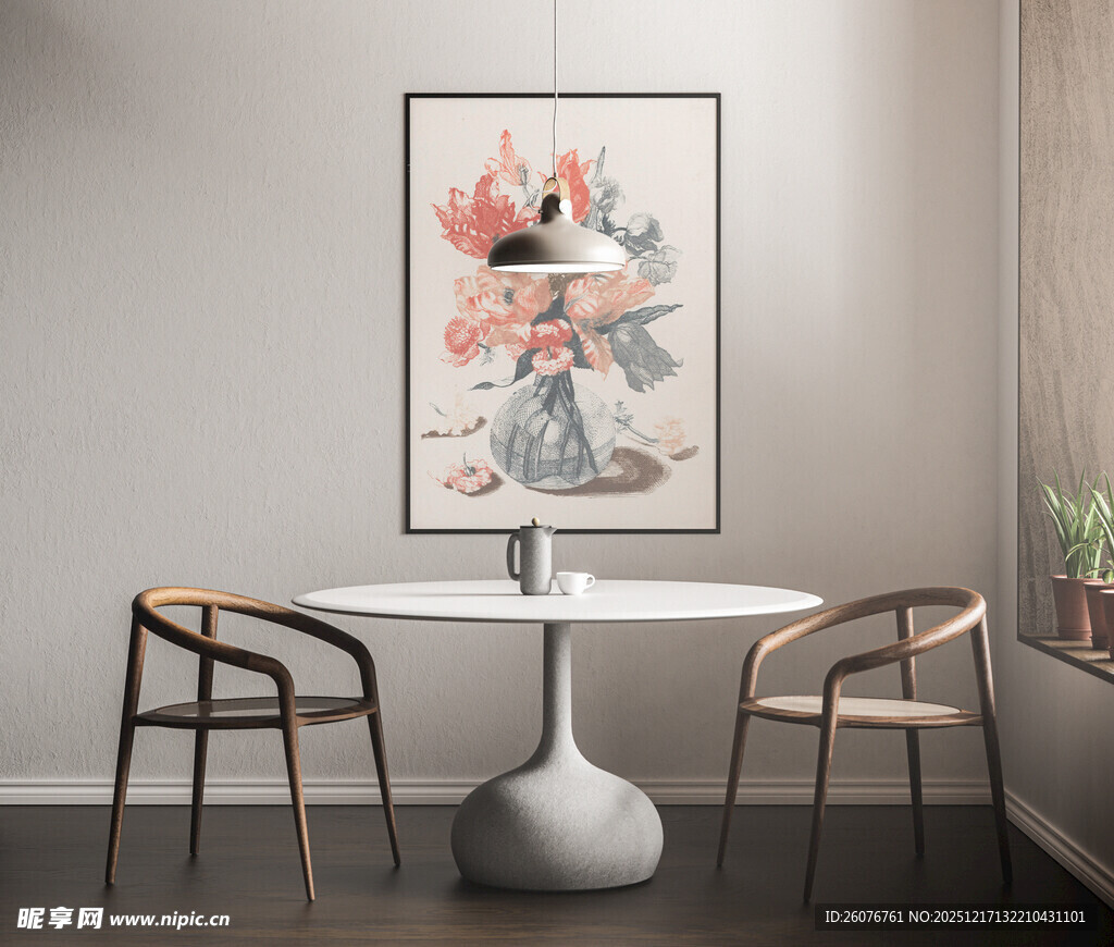 壁画相框海报样机图片