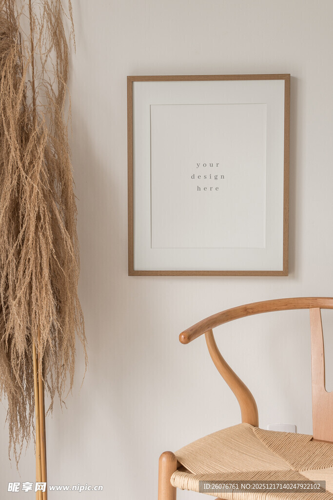 壁画相框海报样机图片