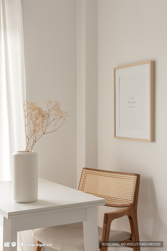 壁画相框海报样机图片