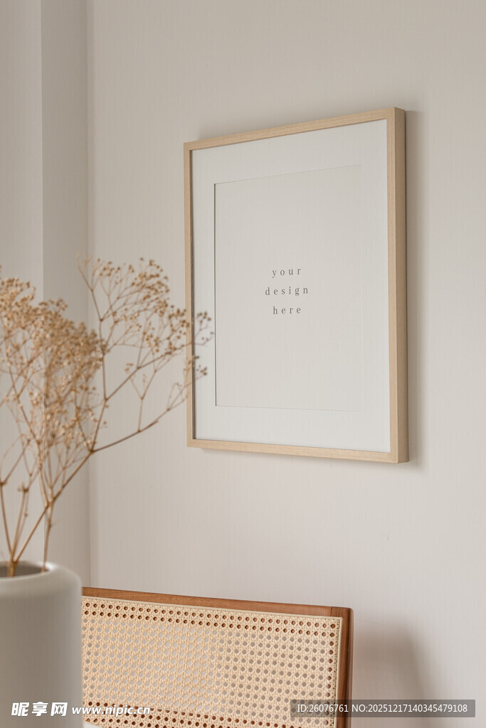 壁画相框海报样机图片