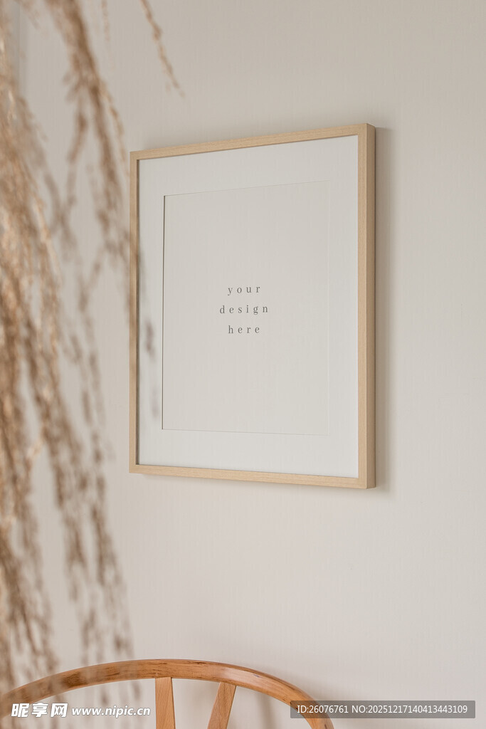 壁画相框海报样机图片