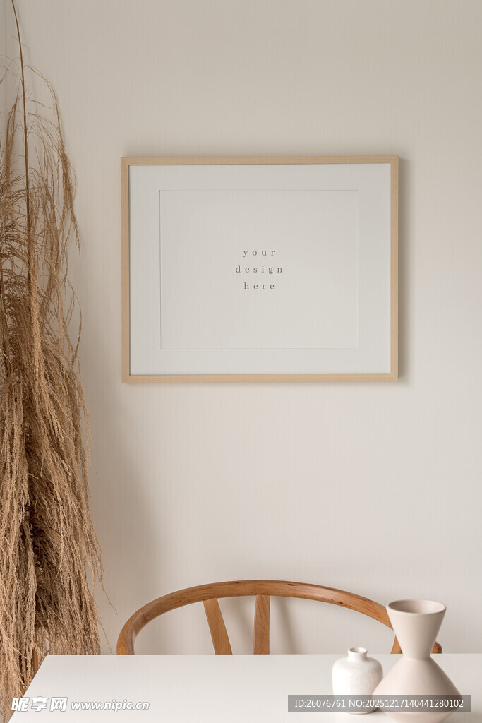 壁画相框海报样机图片