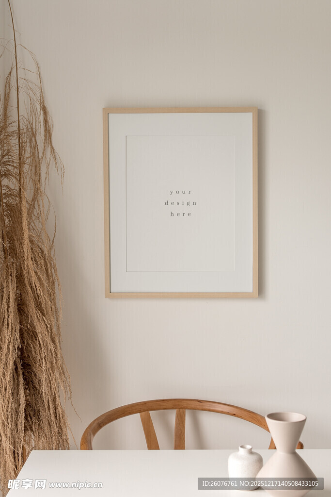 壁画相框海报样机图片