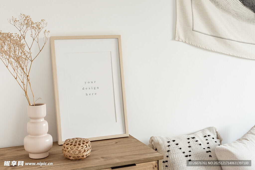 壁画相框海报样机图片