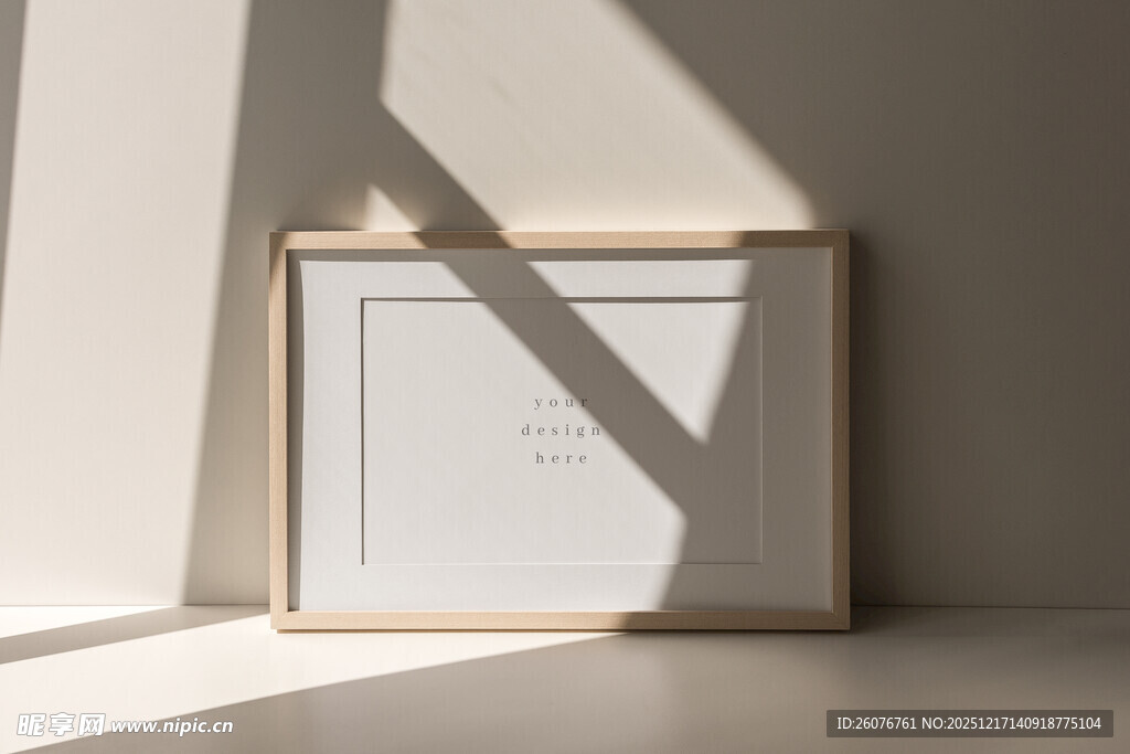 壁画相框海报样机图片