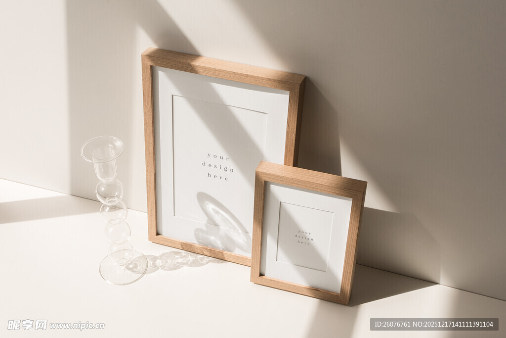 壁画相框海报样机图片