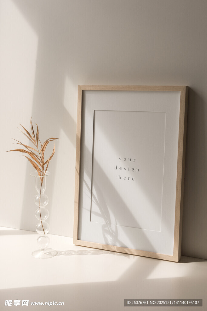 壁画相框海报样机图片