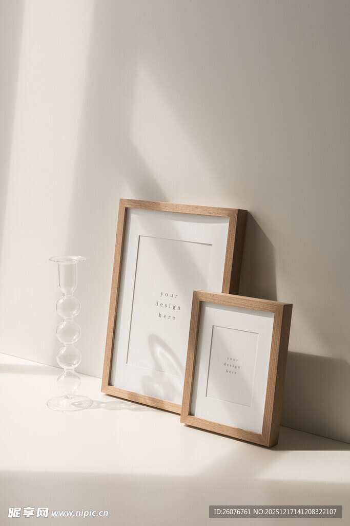 壁画相框海报样机图片