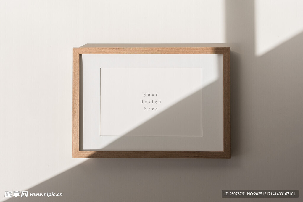 壁画相框海报样机图片