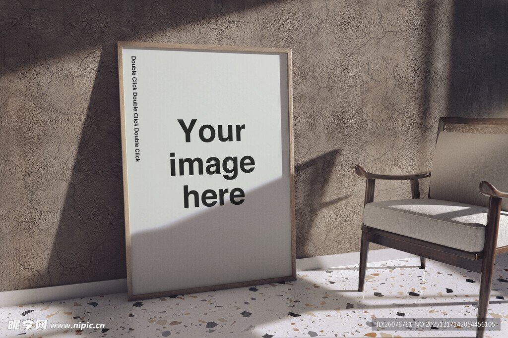 壁画相框海报样机图片