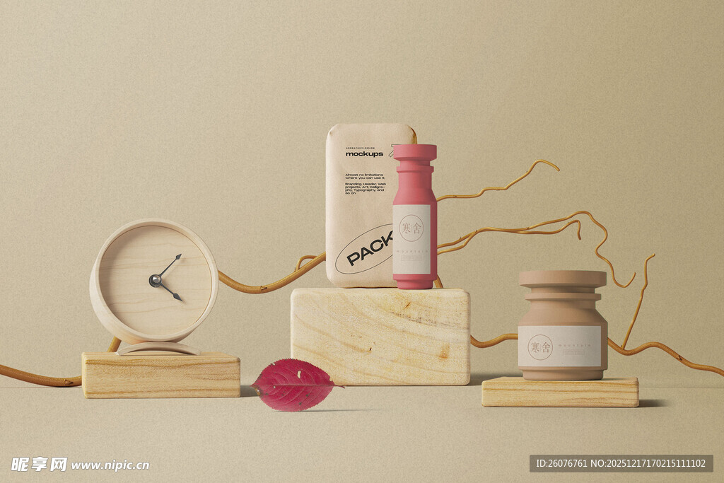 壁画相框海报样机图片