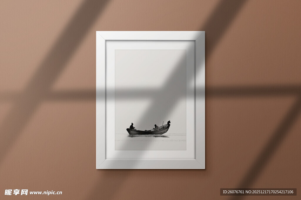 壁画相框海报样机图片