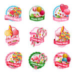 缤纷多彩的甜蜜糖果图标