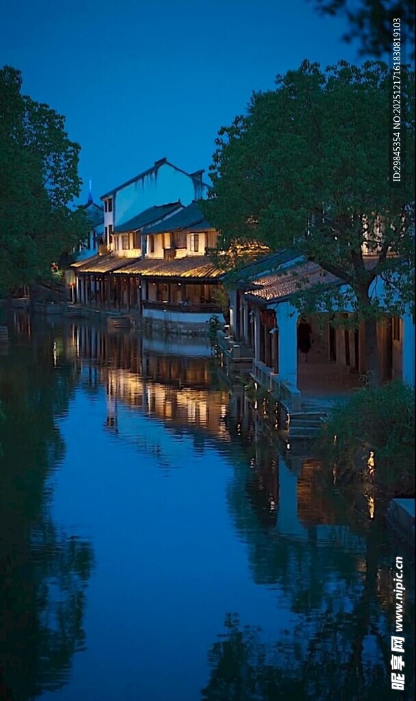 江南水乡夜景