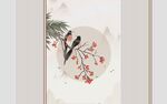 枝头双鹊图