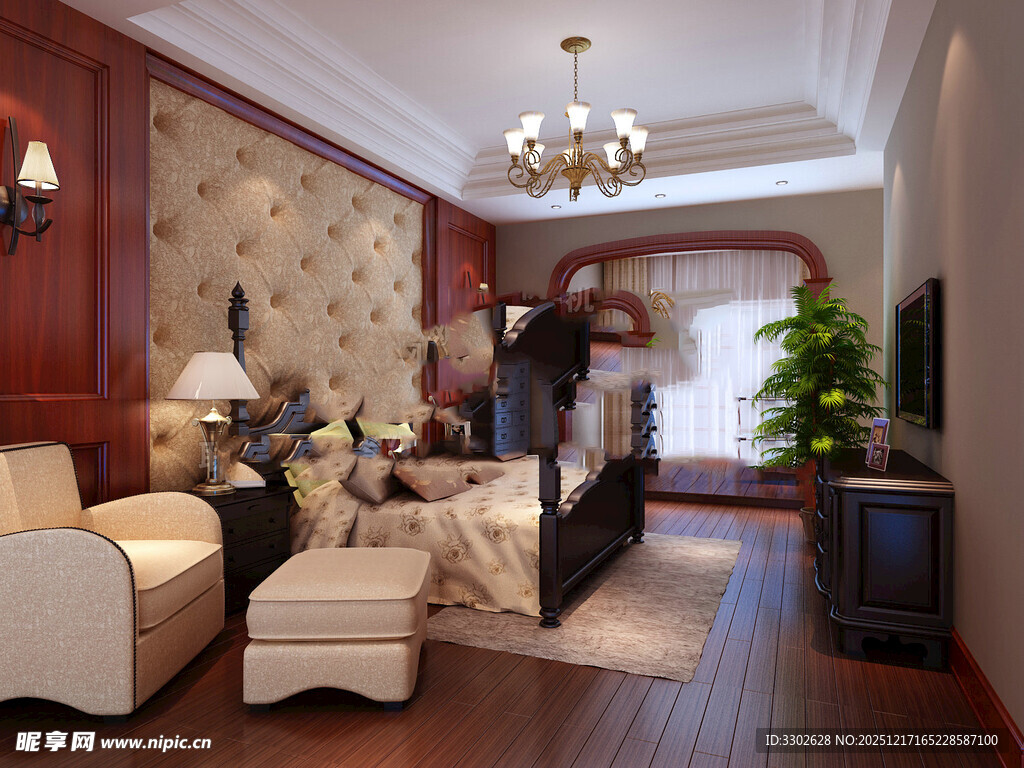 豪华客厅室内家居布置