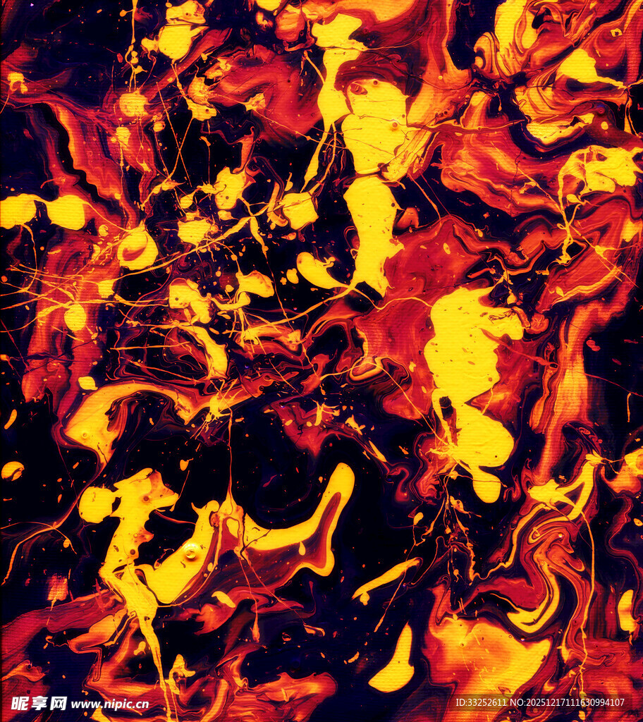 抽象炫彩流体艺术画面