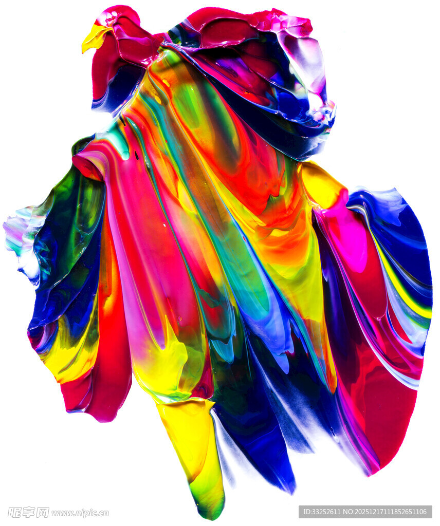 色彩飞扬的动感抽象图案