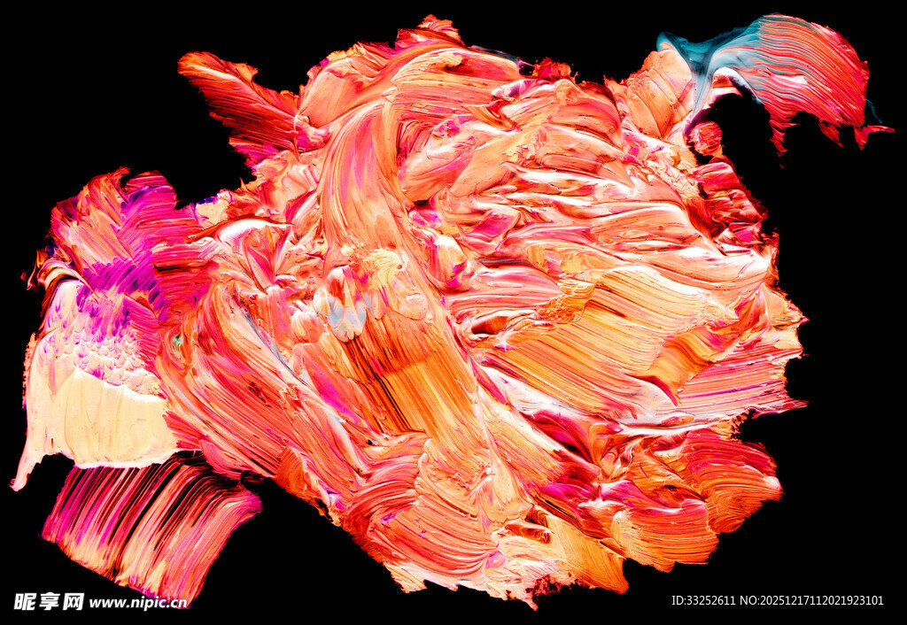 绚丽多彩抽象花朵艺术图