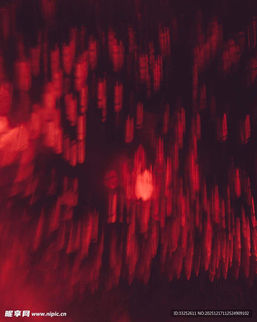 红色梦幻光影背景图