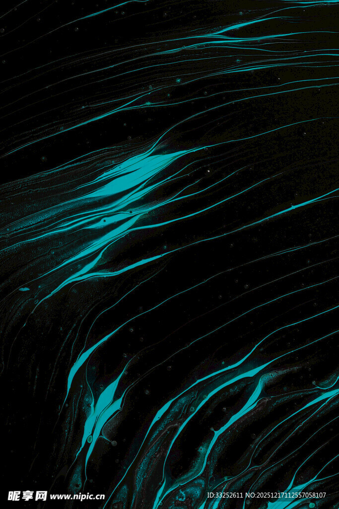 蓝绿色动感线条抽象背景