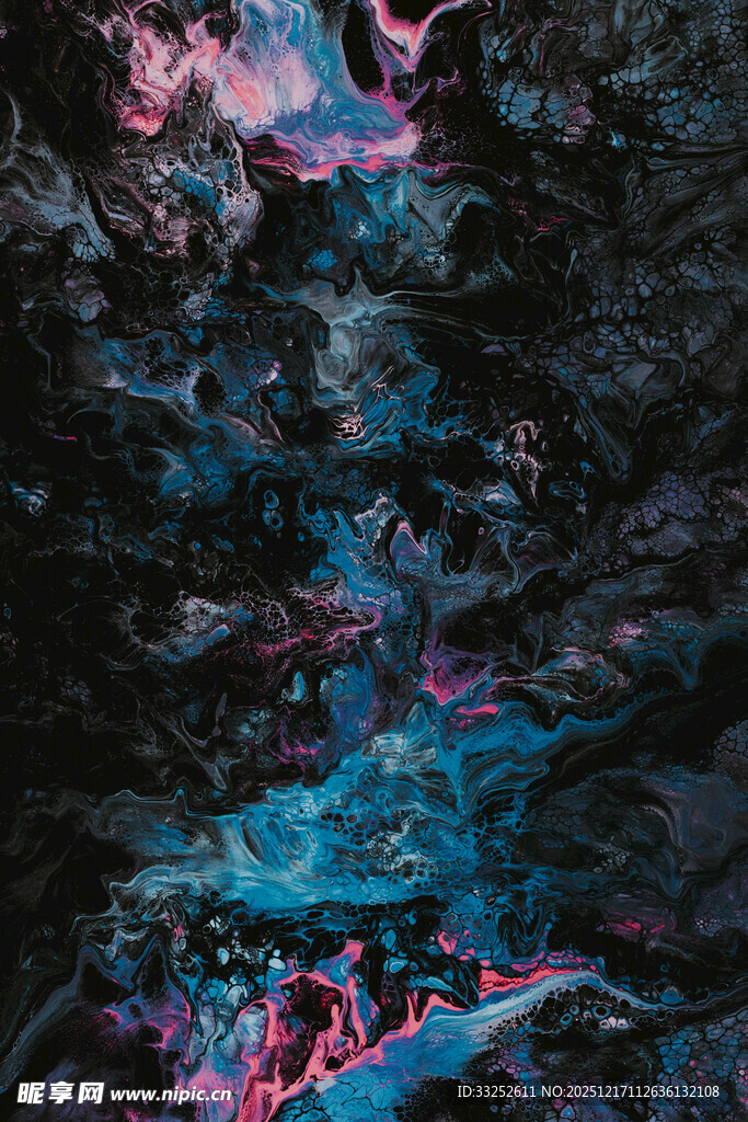 梦幻炫彩流体艺术画面