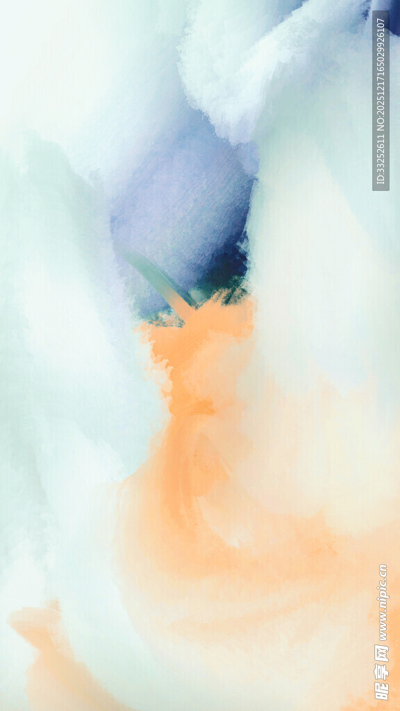 梦幻水彩烟雾背景图