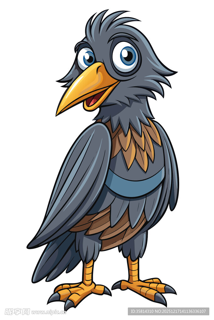 卡通乌鸦形象
