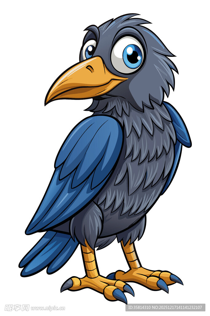 卡通乌鸦形象