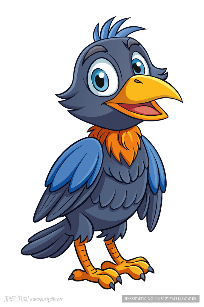 可爱卡通乌鸦形象