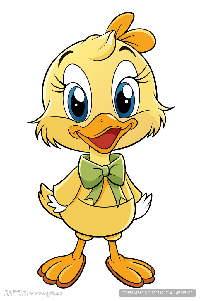 可爱小黄鸭卡通形象