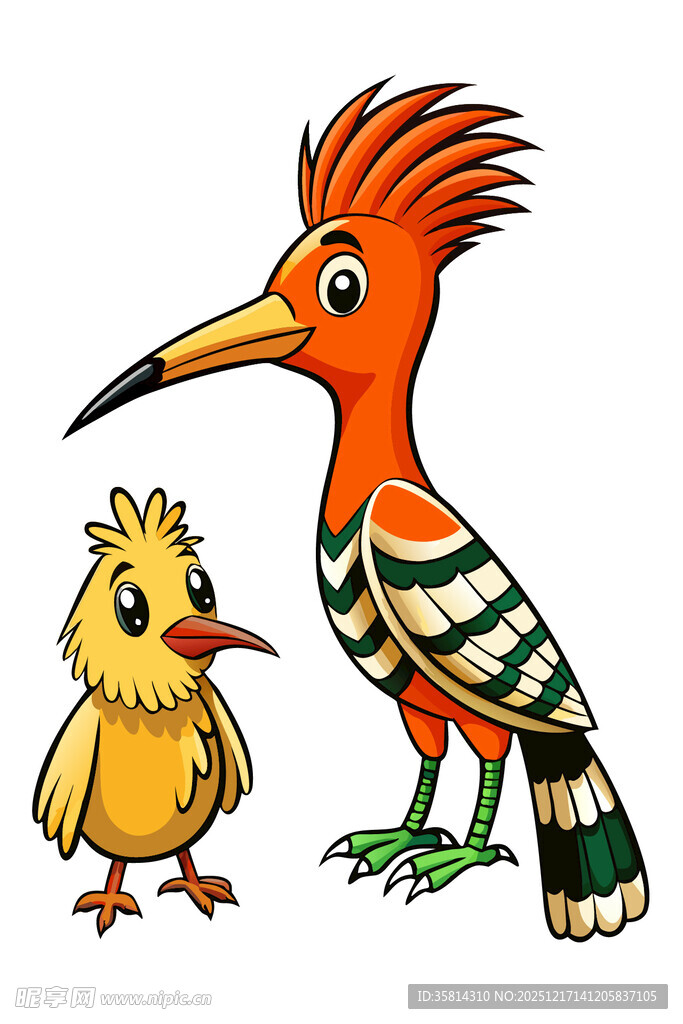 啄木鸟与小黄鸟同框