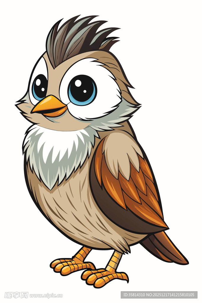 可爱卡通小鸟形象