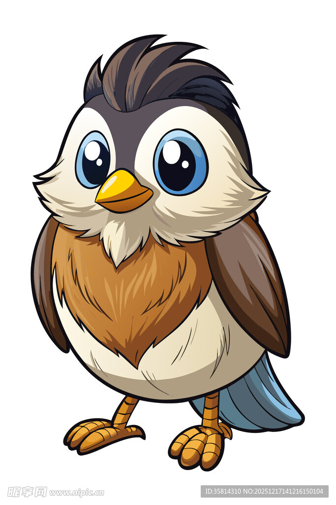 可爱卡通小鸟形象