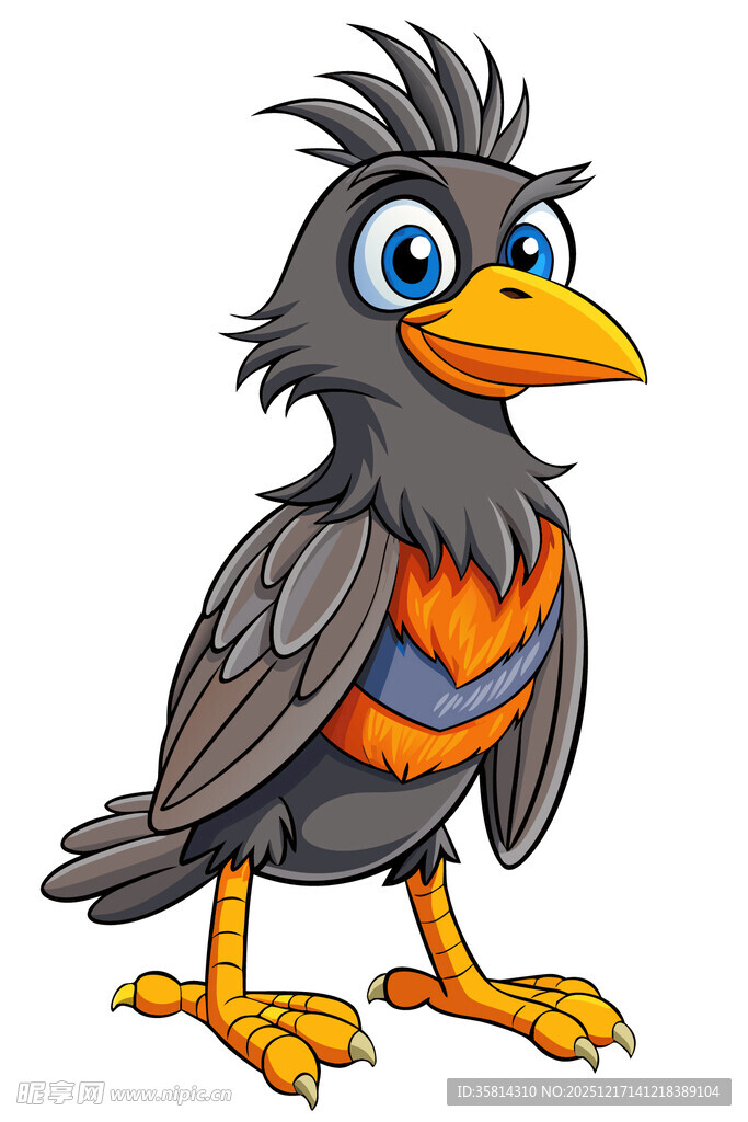 卡通乌鸦形象