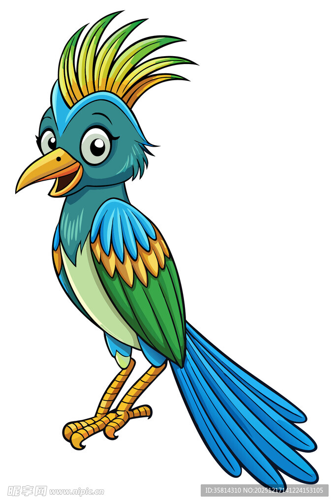 彩色卡通小鸟