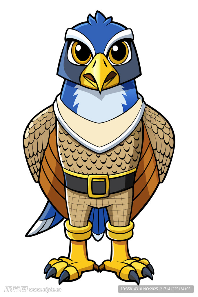 拟人化鹰角色形象